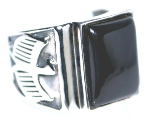 Mens black onyx - mens, ring