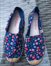 Kath Kidston Espadrilles Shoes~Size 36~ UK 3 ~Blue Floral ~New