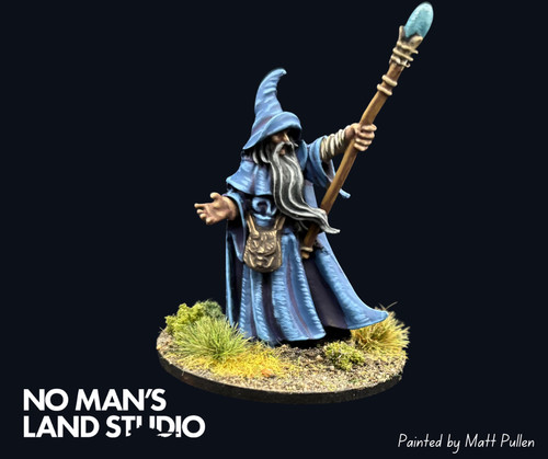 Painted wizard human - d&d,