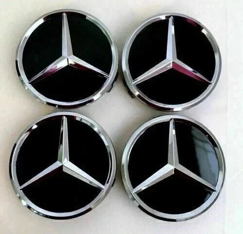 Black mercedes benz 75mm - black,