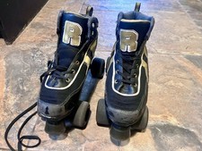 Rio Roller Varsity Quad Skates Limited Edition Black & Gold - Size UK 6