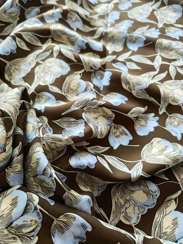100 viscose fabric floral - ,