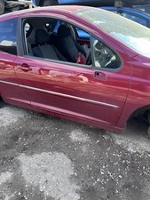 PEUGEOT 207 3 DOOR DRIVERS SIDE FRONT DOOR MOROCCAN RED