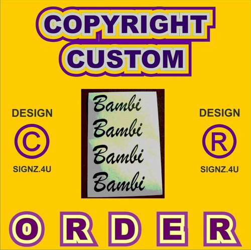 Bedford bambi decal - bambi,