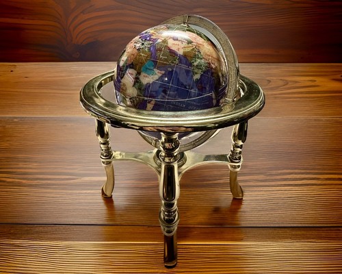 Vintage brass armillary - brass,