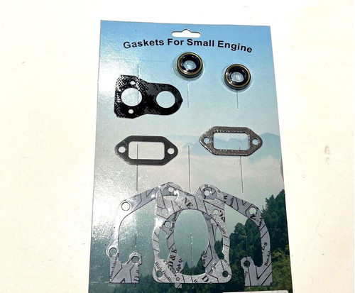 Gasket set with oil seals - , for