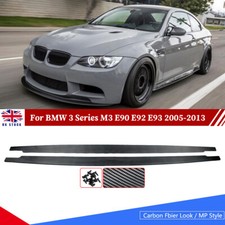 Carbon Fiber MP Style Side Skirt Extensions For BMW M3 E90 E92 E93 2005-2013 UK