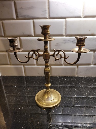 Vintage brass arm candelabra - arm,