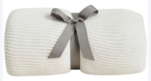 Knitted tassel throw - m&s,