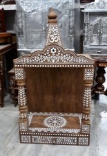 Handmade Rosewood Indian Carved Inlaid Temple ,Mandir ,Hindu Puja (U.K Seller)