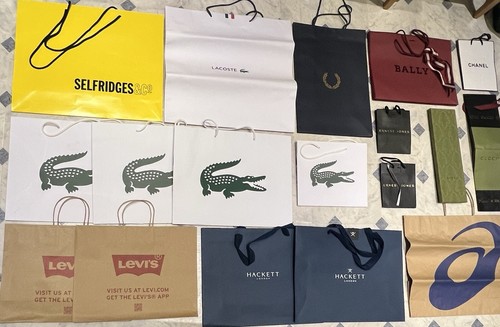 Designer carrier bags used - -,