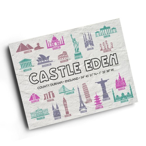 Print castle eden county - castle, eden,