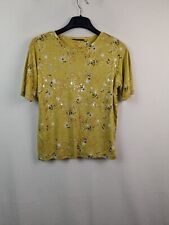 Ladies limited edition stars print top blouse size 14 lime mix Marks and Spencer