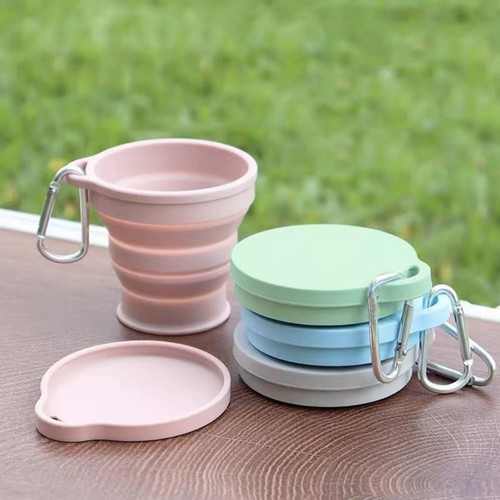 Portable silicone folding cup - silicone,