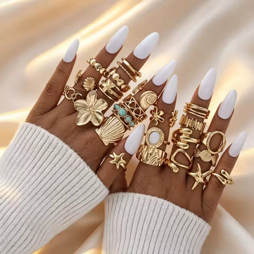 Woman rings gold - rings,