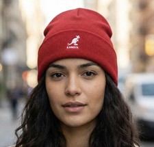 Kangol Unisex Red Knit Beanie