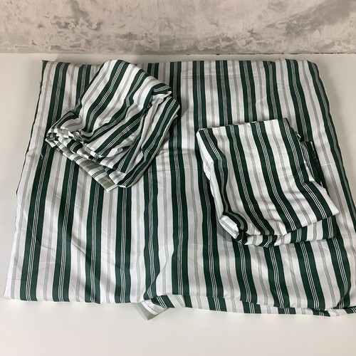 Dunelm green striped double - dunelm,