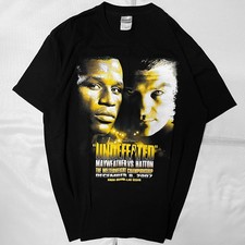 Vintage y2k 00s 90s 2007 Floyd Mayweather Ricky Hatton T Shirt Tee  Large  Black