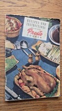 Recipes And Instructions For Use With Presto Cooker, Vintage 1960s Paperback