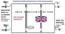 2 x 2.5m Rails Roof Bracket
