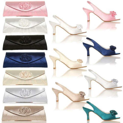 Ladies satin diamante - satin,