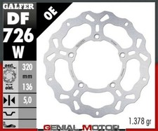 Galfer rear brake disc wave - galfer,