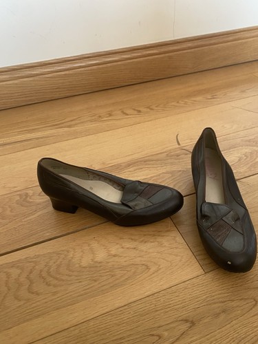 Brown leather upper shoes - brown,