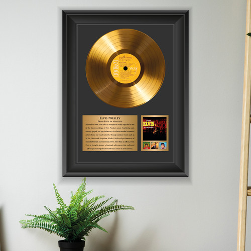 Gold plated elvis - gold,