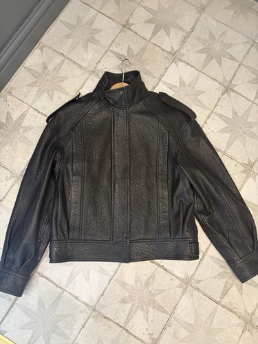 Zara black real grained - black,