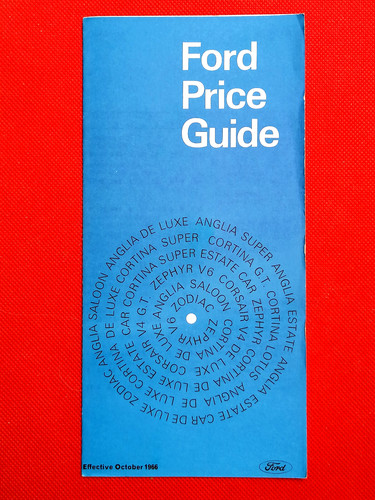 1966 ford price list - 1966, anglia