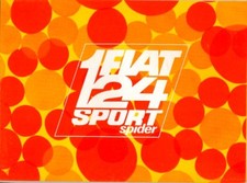Fiat 124 Sport Spider 1438cc French market full colour sales brochure ref.2671