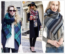 Winter Square Scarf Warm Neck Shawl Soft Wrap for Ladies Gentlemen Pashmina 