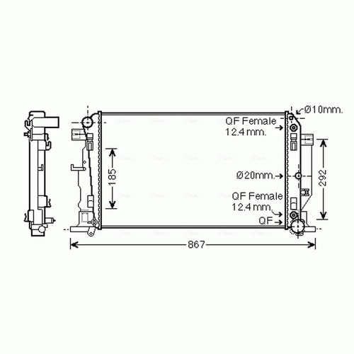 Radiator for mercedes sprinter - for,