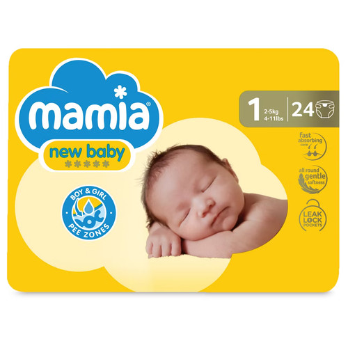 Newborn size nappies - size,