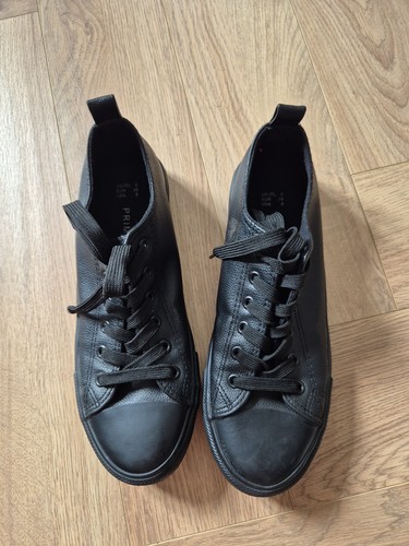 Ladies black plimsoles - plimsoles, size