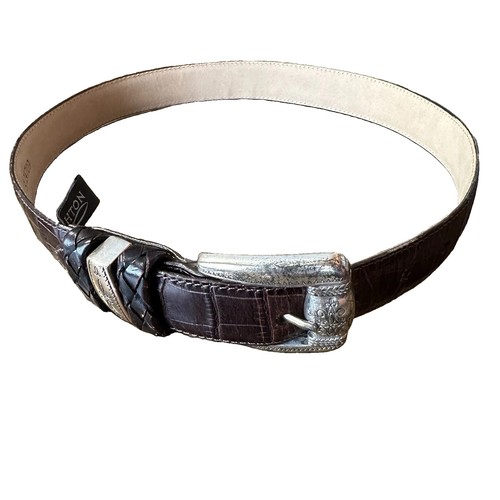 Brighton brown leather belt - brighton,