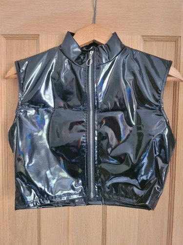New pvc blouse - blouse, crop