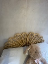 Sweeks. Rattan Headboard Double Freestanding Headboard. Natural