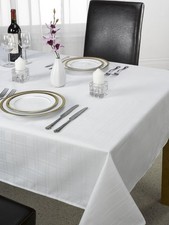 Jacquard Check Tablecloth