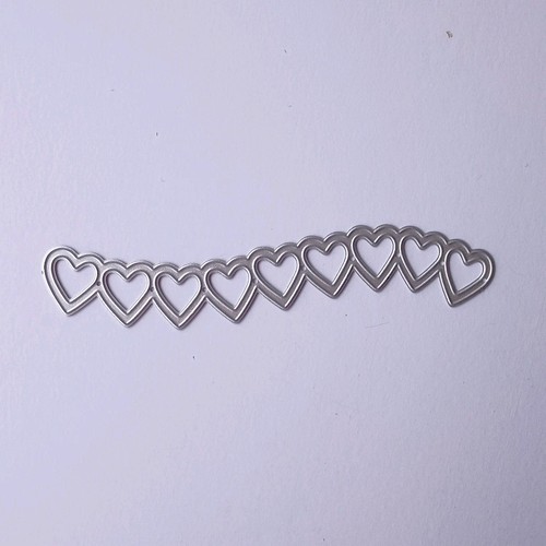 Row hearts border die - row,