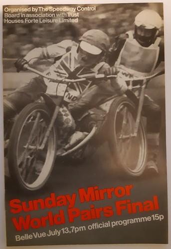 Belle vue speedway - belle, programme
