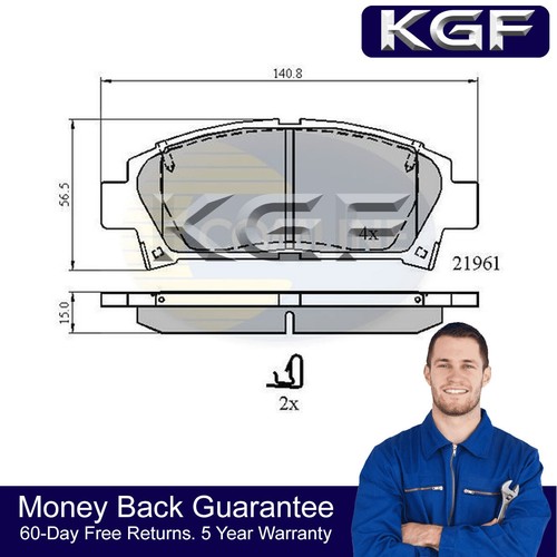 Kgf front brake pads - front,
