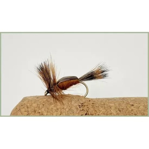 Dry trout flies x - flies,, brown