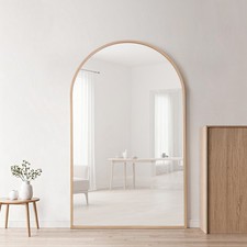 Wide Metal Arch Mirror 