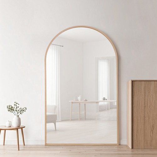 Wide metal arch - mirror,