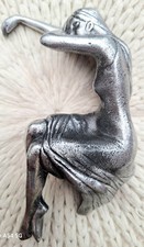 Original Art Deco Pewter Lady