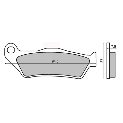 Pair brake pads for yamaha - for,