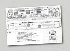 Fridge Magnet British Rail Class 53 D0280 Falcon Diesel Locomotive . Artwork