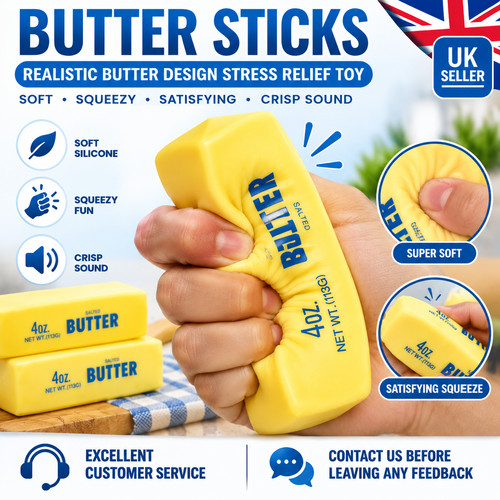 Butter stick squishy stress - squishy,