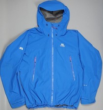 Mountain Equipment Garwhal Goretex Hooded Blue Coat Waterproof Jacket Size 2XL